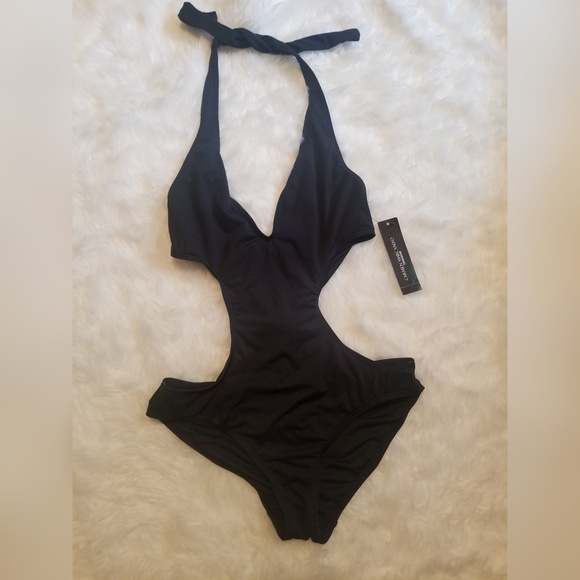 Carmen Marc Valvo Other - Carmen Marc Valvo Black Halter One Piece Monokini